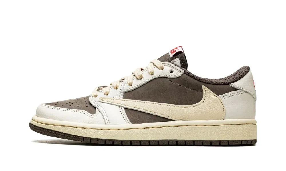 Silver Shine Morning Walk Air Jordan 1 Low Retro OG x Travis Scott Reverse Mocha