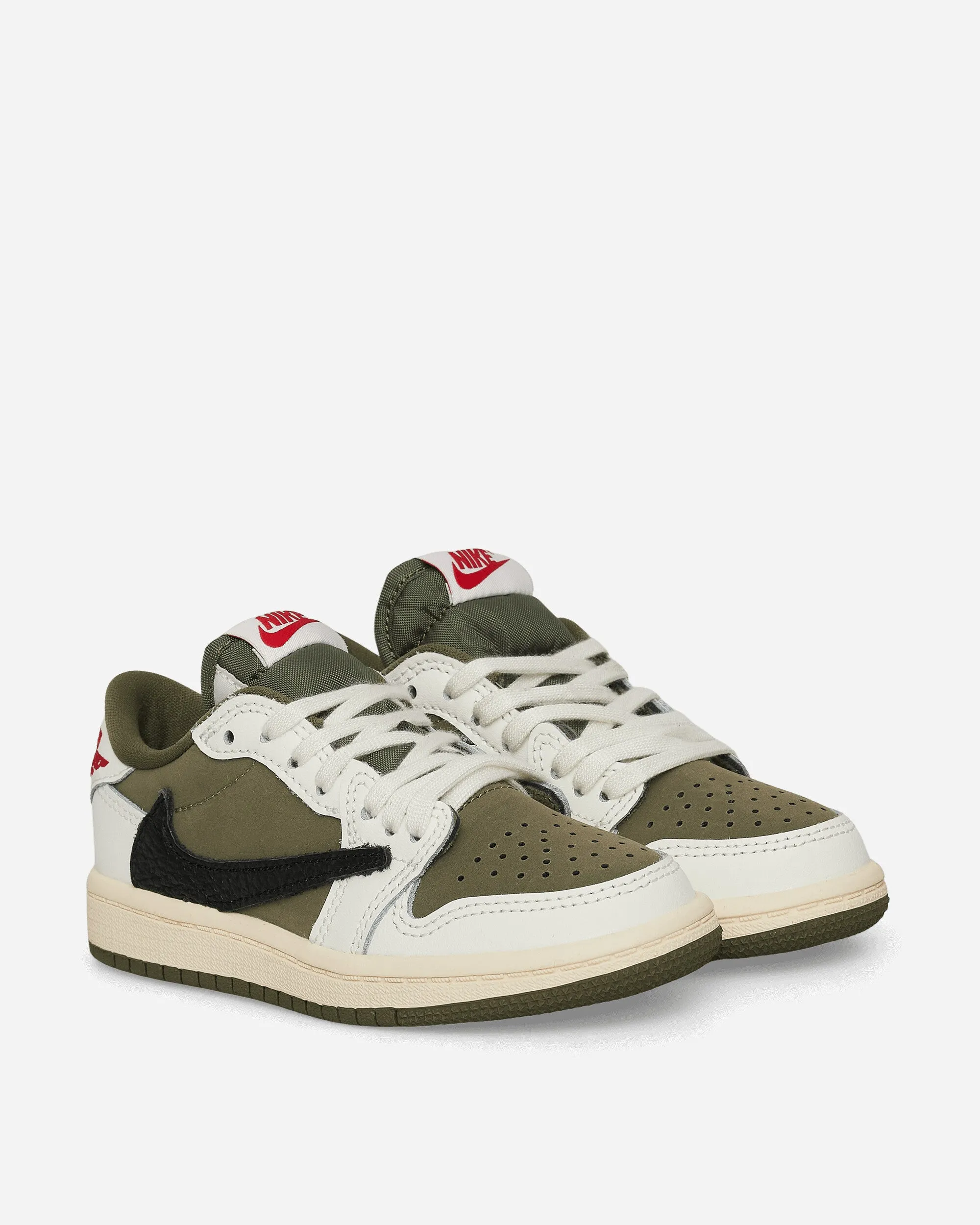 Travis Scott Air Jordan 1 Low (PS) Sneakers Medium Olive Step Light