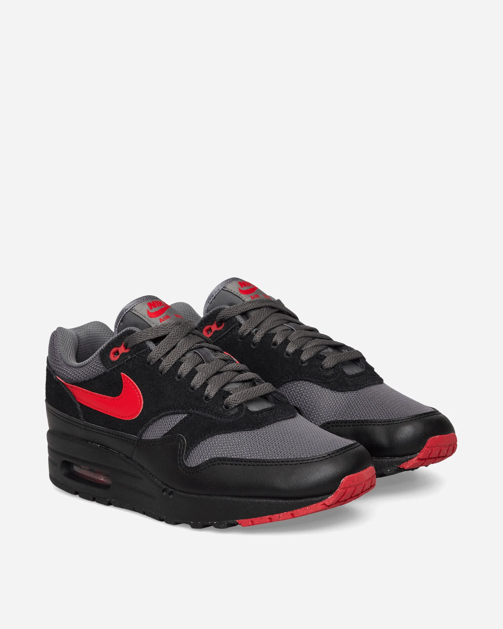 Stride Bold Party Mood Air Max 1 Essential Sneakers Black / Iron Grey / University Red