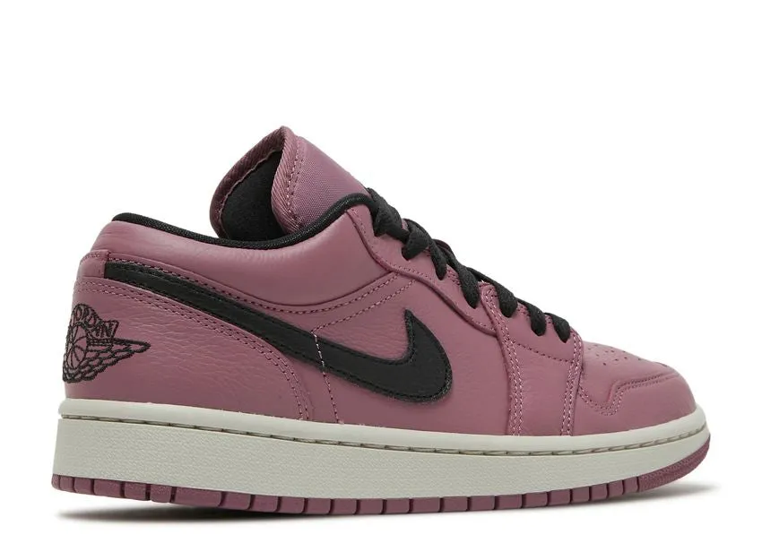 Velcro   closure Air Jordan 1 Low Mulberry