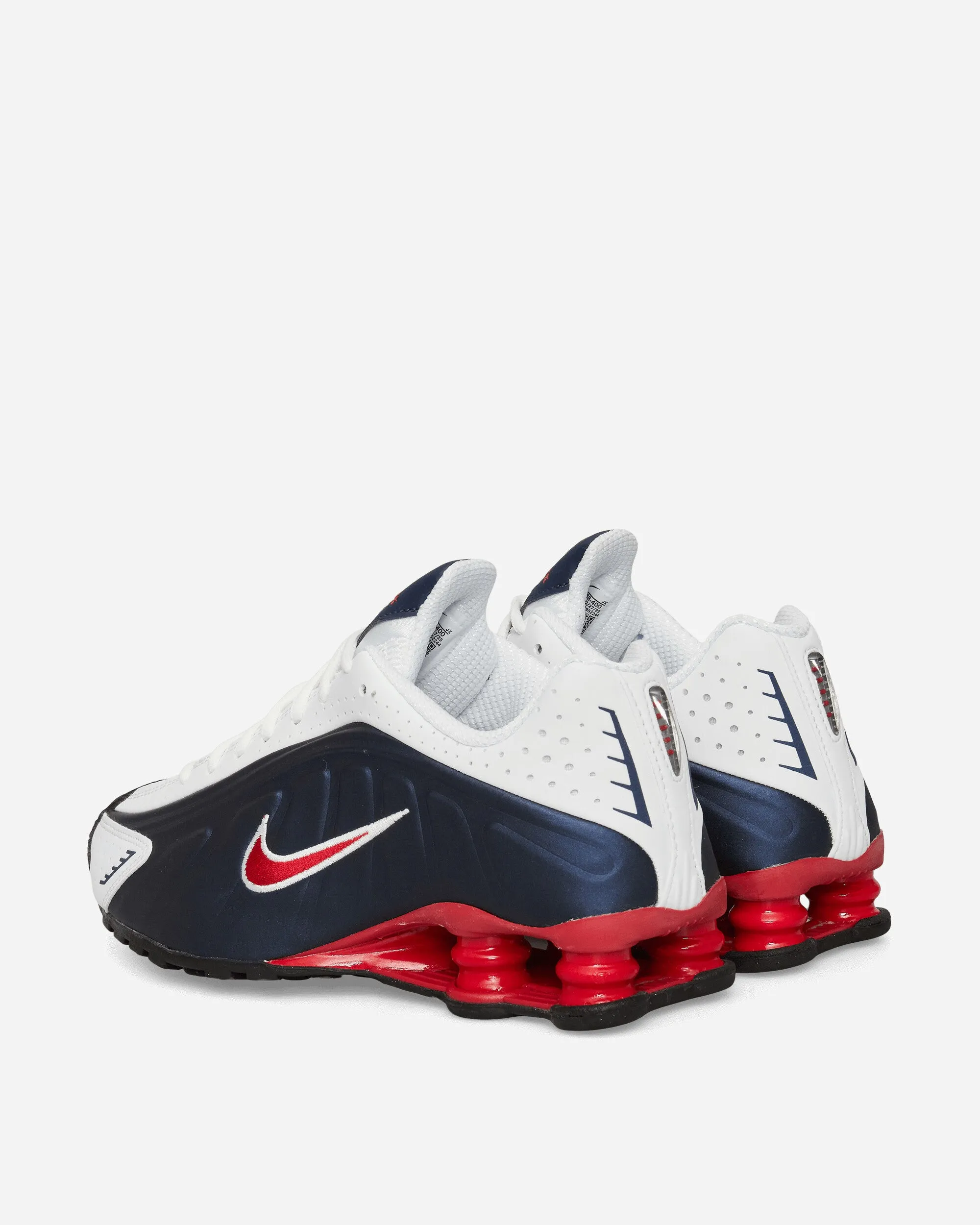 Shox R4 Sneakers Midnight Navy / White / Gym Red Freeze Grip Trend Glow