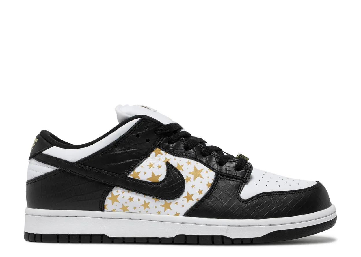 Street Comfort Fit Everyday Nike SB Dunk Low Supreme Stars Black