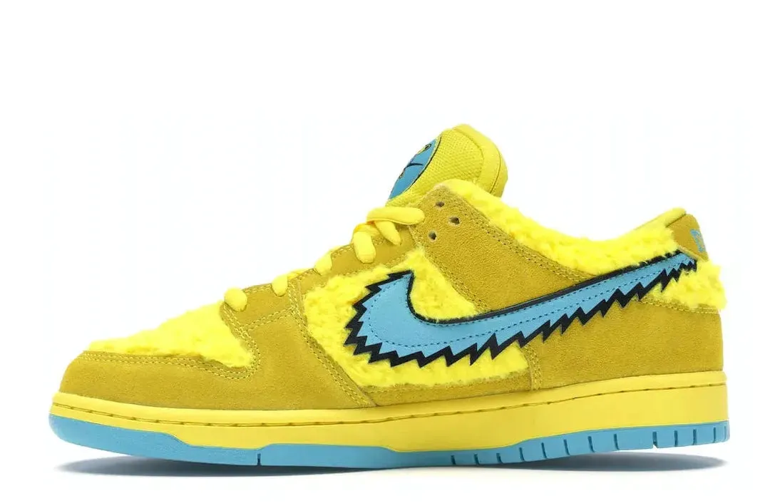 Nike SB Dunk Low Grateful Dead Bears Opti Yellow Quick Change Smart Step