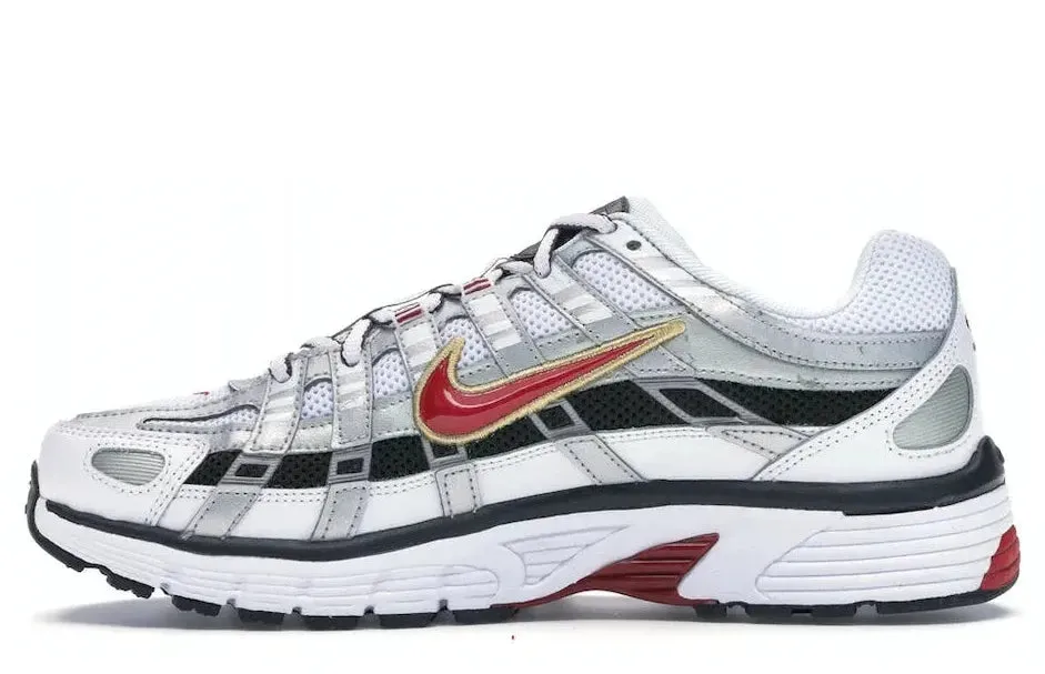 Nike P-6000 White Gold Red (Women's) high - arch - feature shoes