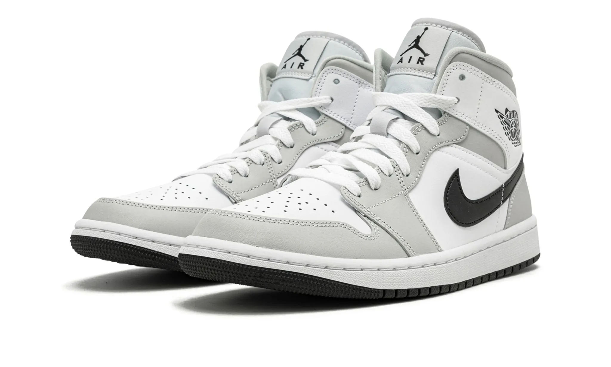 Run Meet Wmns Air Jordan 1 Mid Grey FOG