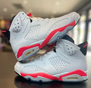 Air Jordan Retro 6 ??Infrared White?? Bus Hop