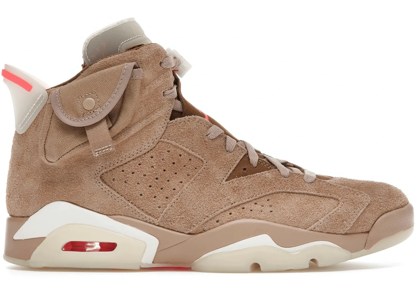 Jordan 6 Retro Travis Scott British Khaki Ride Friendly