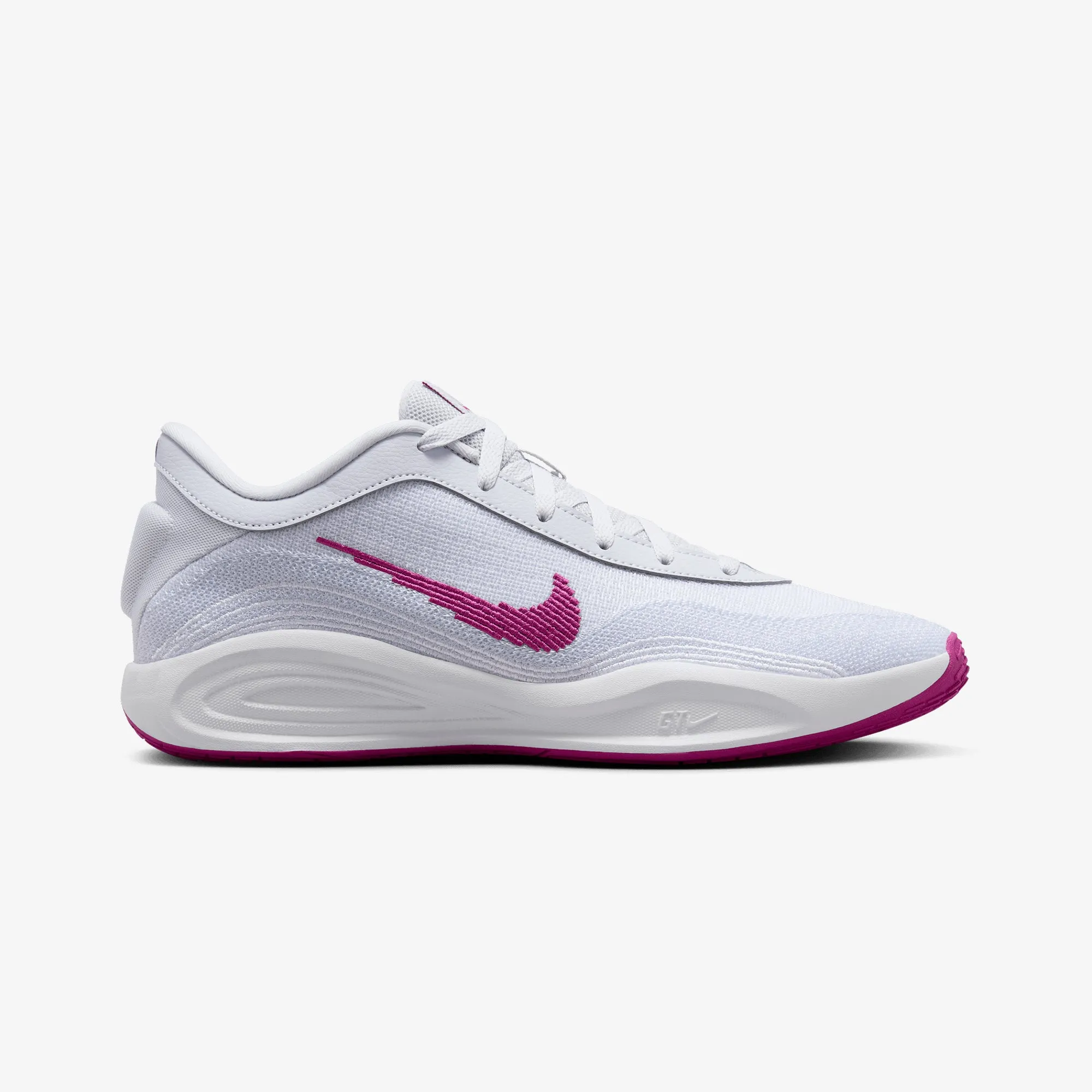 NIKE | G.T. HUSTLE ACADEMY EP { PURE PLATINUM/HOT FUCHSIA-WHITE Free Pace Flexible Design