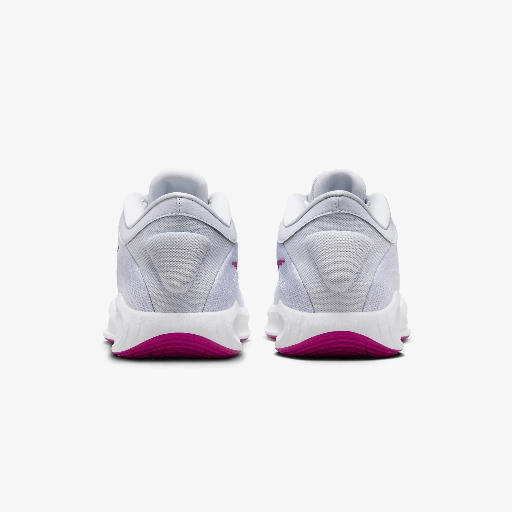 NIKE | G.T. HUSTLE ACADEMY EP { PURE PLATINUM/HOT FUCHSIA-WHITE Cold Tone Step Light
