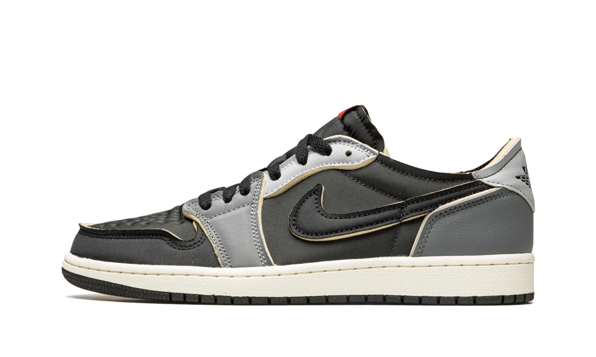 Performance White Clean Air Jordan 1 Low OG Ex Dark Smoke Grey