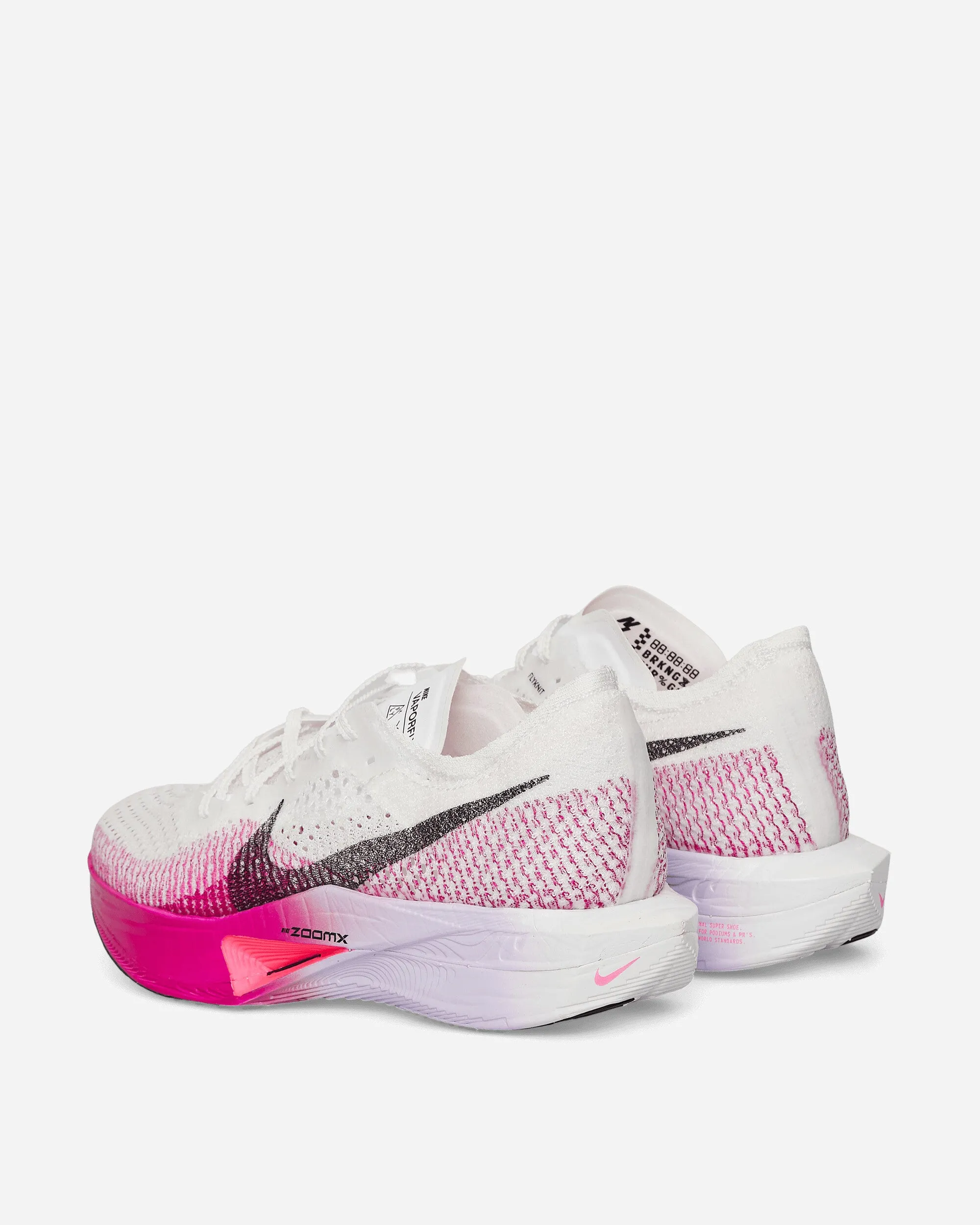 Women's Vaporfly 3 Sneakers White / Purple Agate / Vivid Grape / Black Training Mode