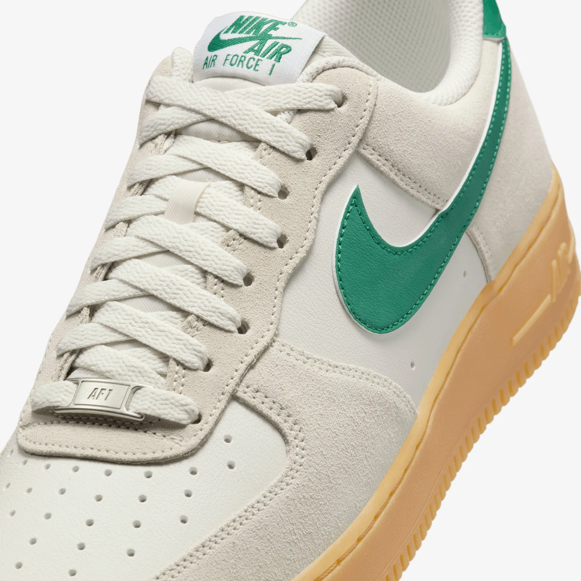 Pastel tone Joint Care NIKE | AIR FORCE 1 '07 LV8 { PHANTOM/MALACHITE-GUM YELLOW