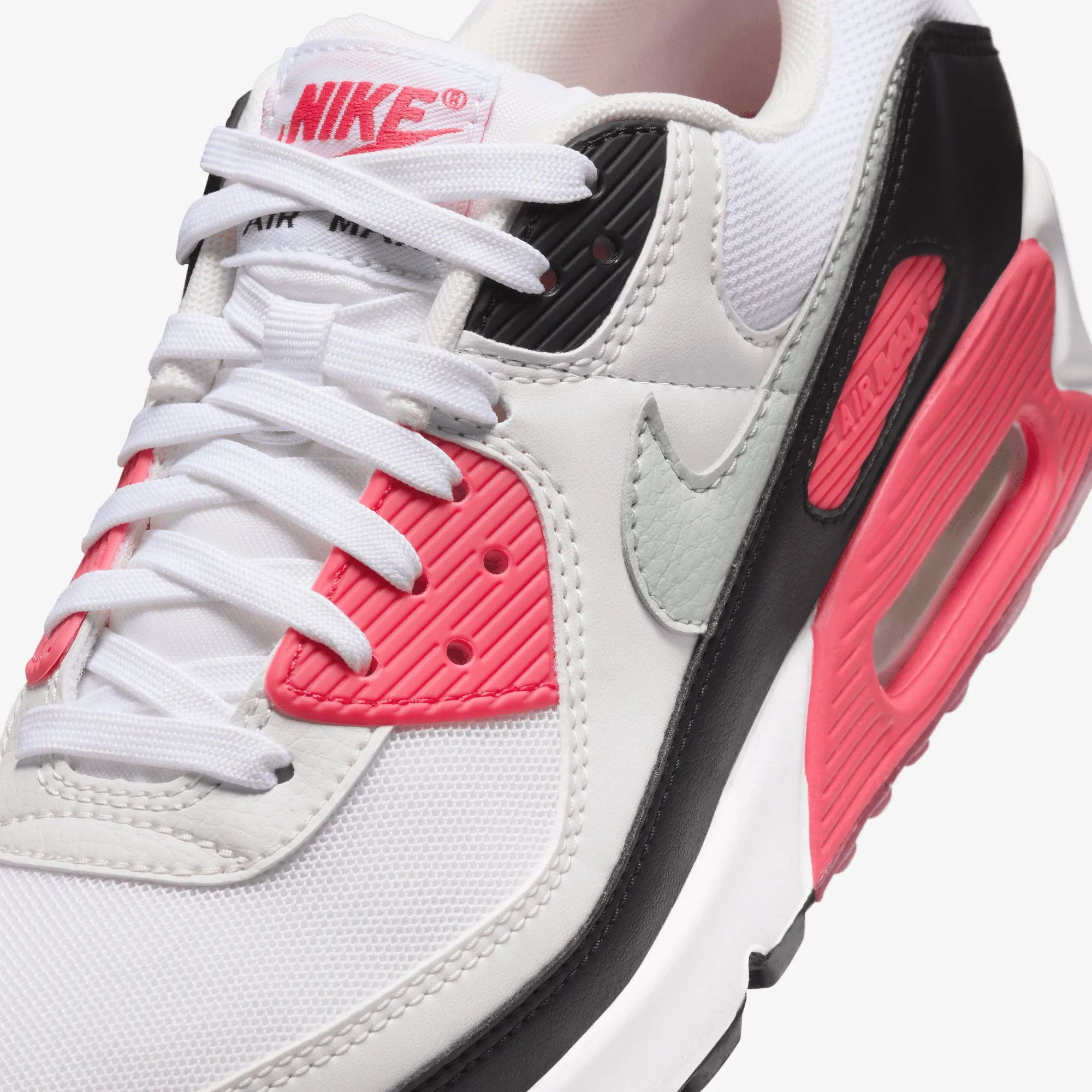 NIKE | AIR MAX 90 { WHITE/LIGHT SILVER-ASTER PINK-BLACK Active Day Planet Mood