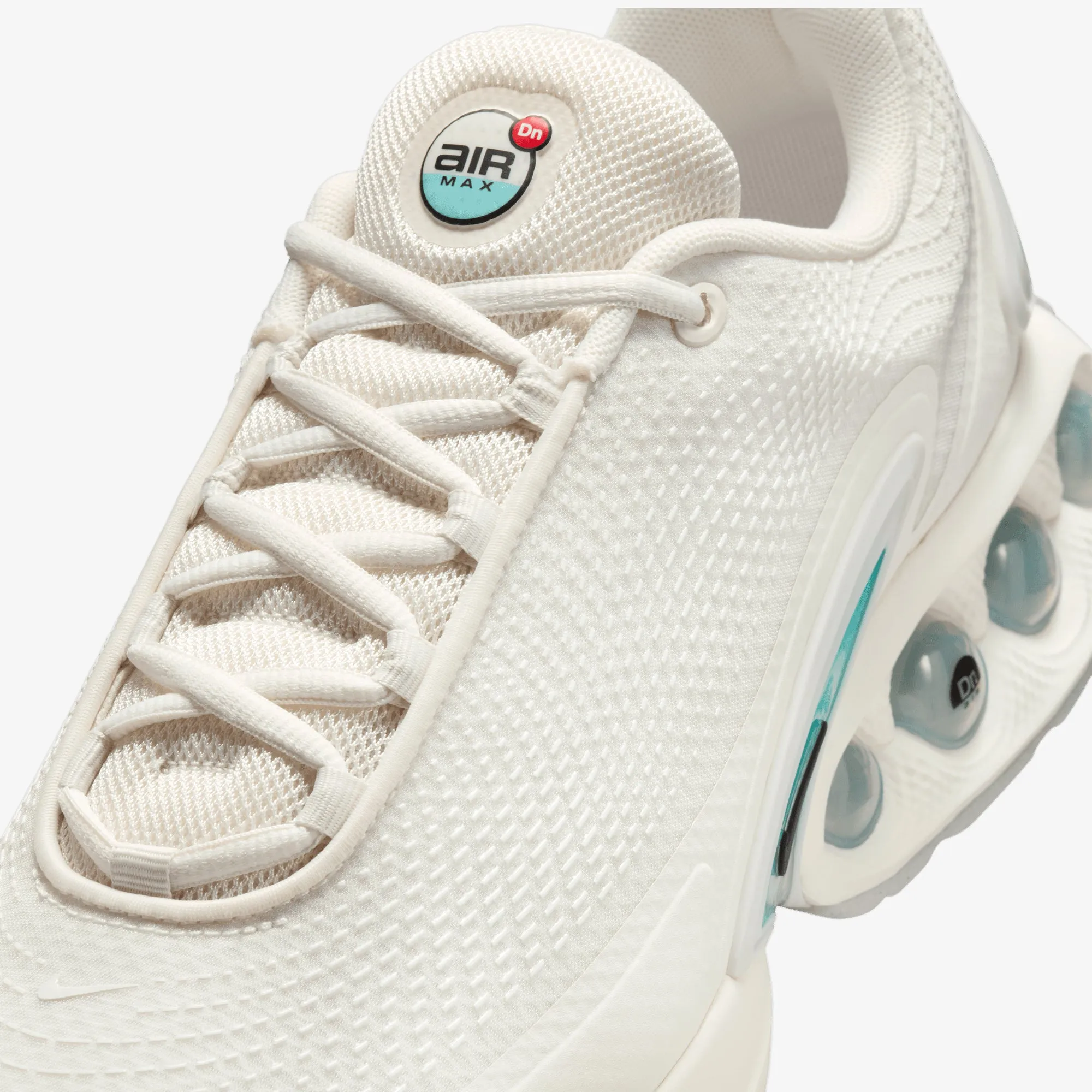 Nike | AIR MAX DN  { PHANTOM/BLACK-PHOTON DUST-BLEACHED TURQ Wide fit Crystal Glow