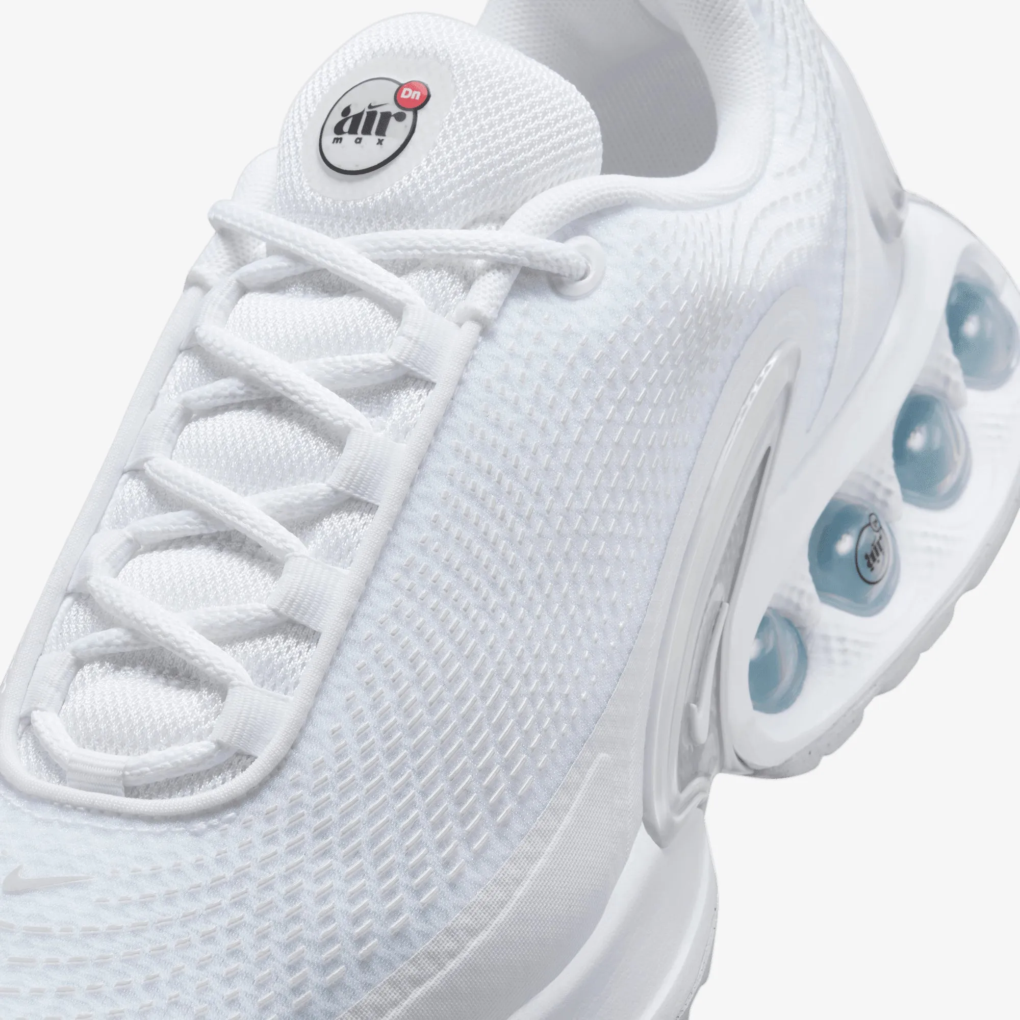 Nike | AIR MAX DN { WHITE/WHITE-WHITE-METALLIC SILVER Easy Wear
