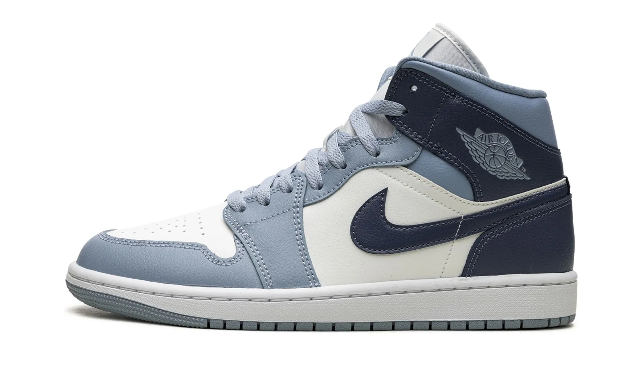Wmns Air Jordan 1 Mid 'Two Tone Blue' Workwear Friendly Fit Today