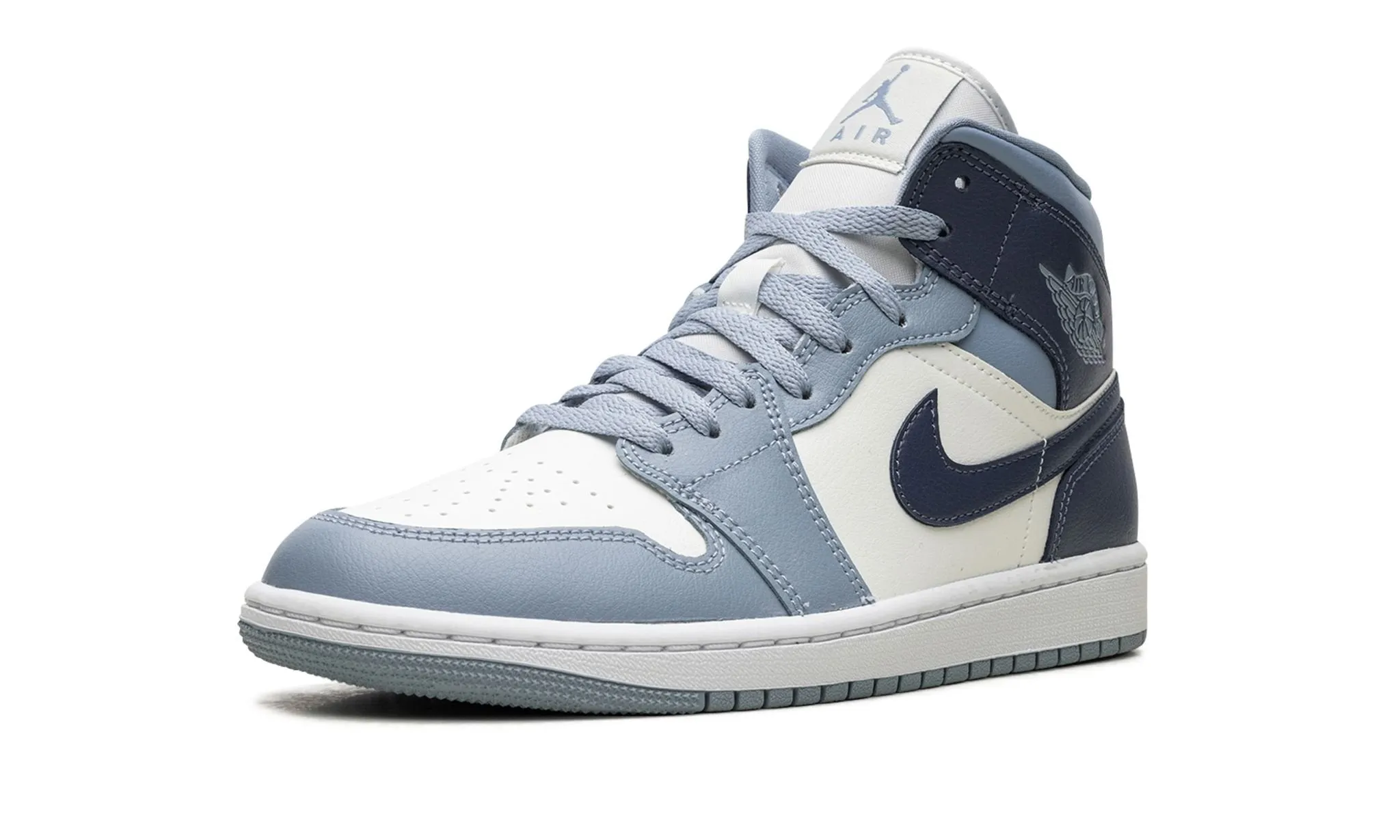 Soft Arch Wmns Air Jordan 1 Mid 'Two Tone Blue'