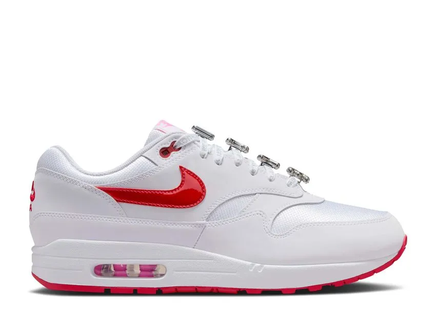 Air Soft Slow Jog Nike Air Max 1 Premium Valentine??s Day White