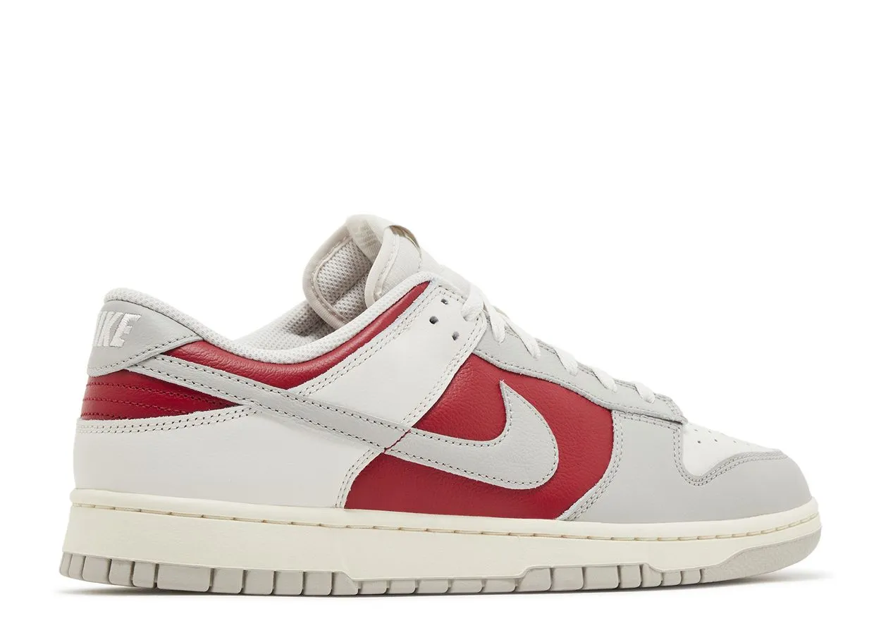 Comfort Heel Zip Closure Nike Dunk Low Light Iron Ore Gym Red
