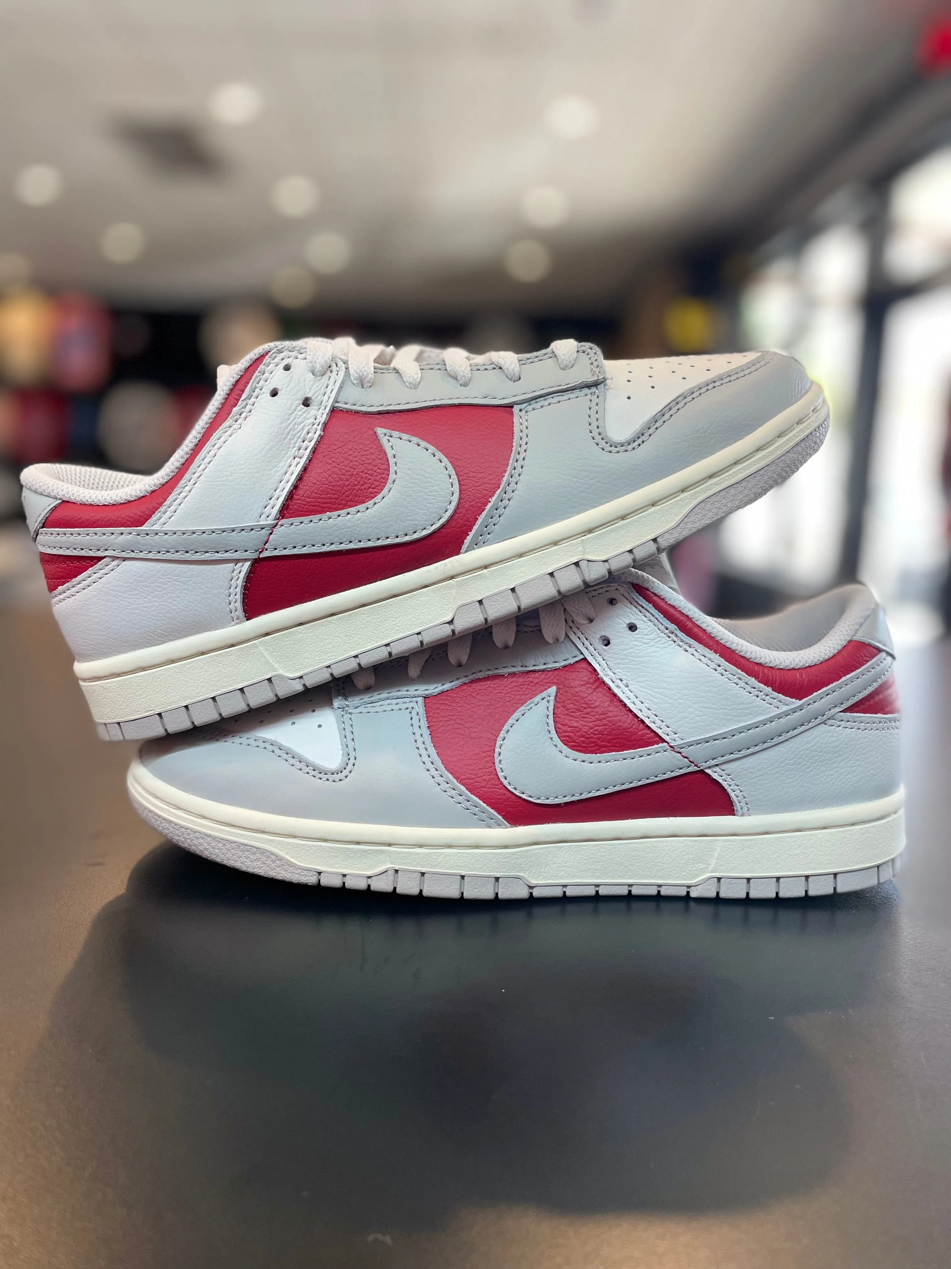 Nike Dunk Low ??Light Iron Ore Gym Red?? Stacked Heel Seamless Fit