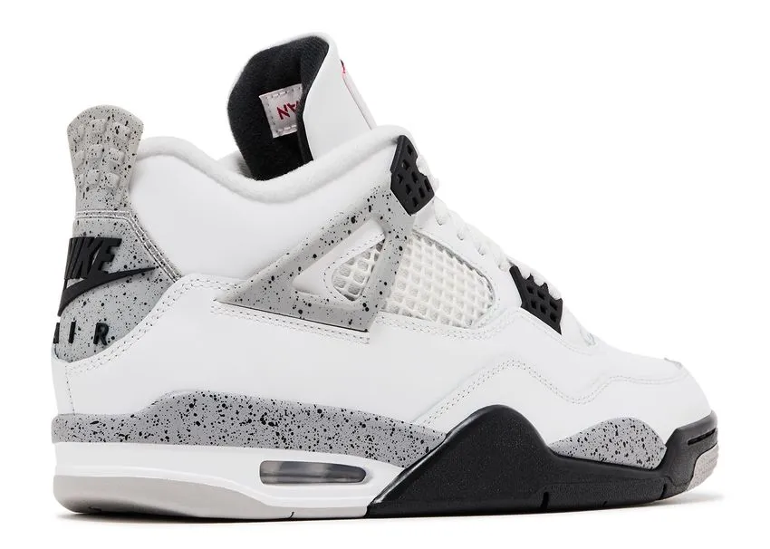 Plain Finish Air Jordan 4 Retro White Cement (2025)