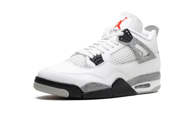 Jordan 4 Retro "White Cement" (2025) Slow Step