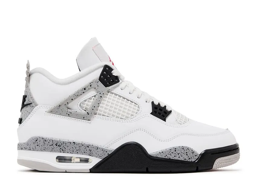 Air Jordan 4 Retro White Cement (2025) Workwear Friendly High Heel