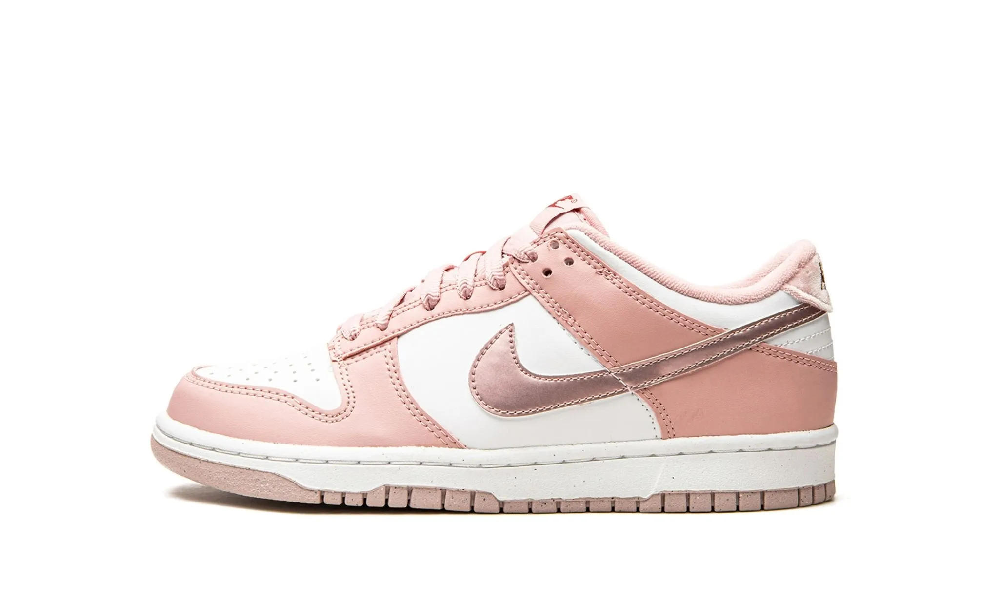 Barefoot feel Pet Walk Nike Dunk Low "Pink Velvet" Grade School