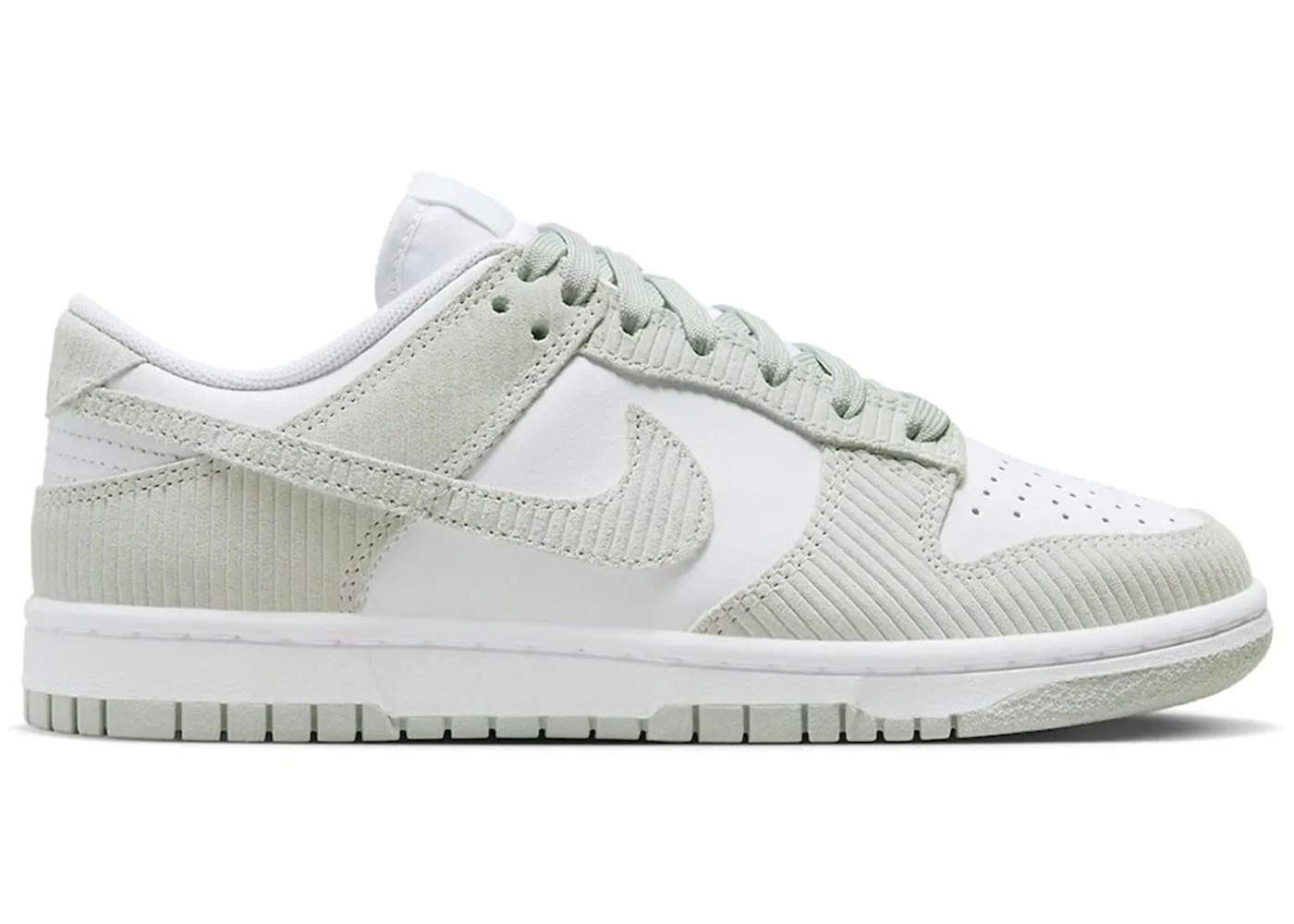 Peach Soft Nike Dunk Low Light Silver Corduroy (Women's)