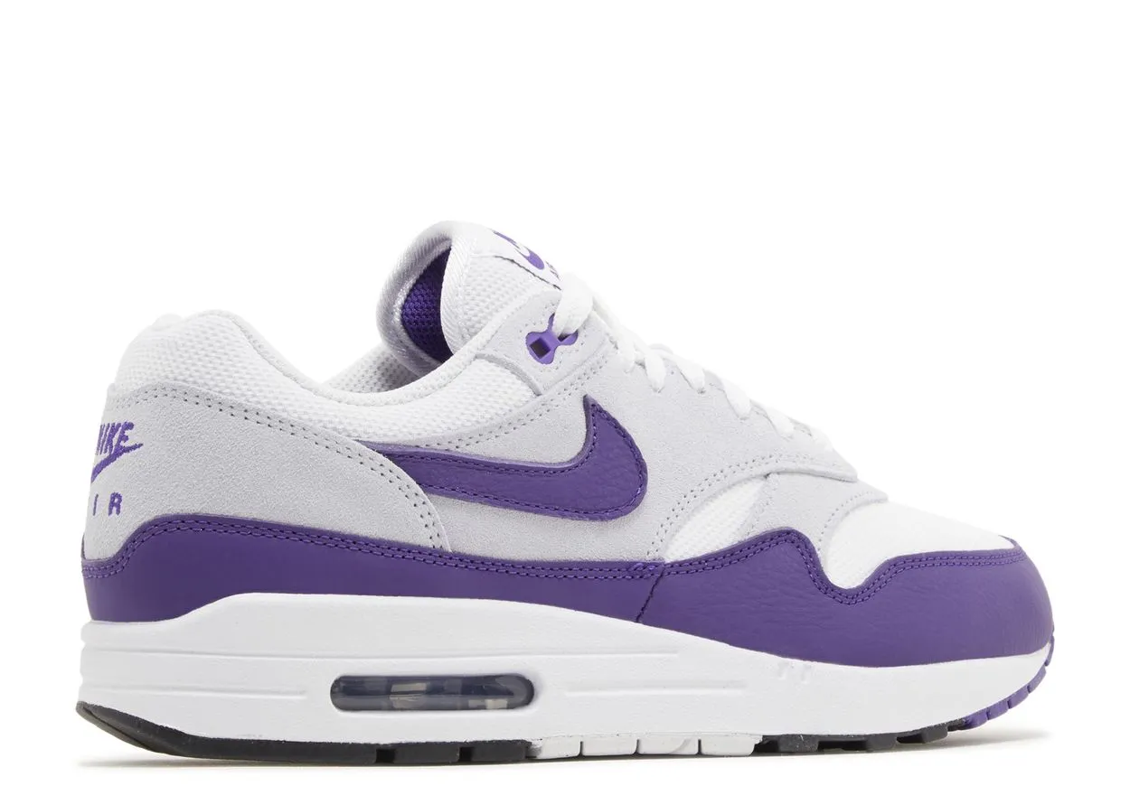 Nike Air Max 1 SC Field Purple Buckle Design Flexible Movement
