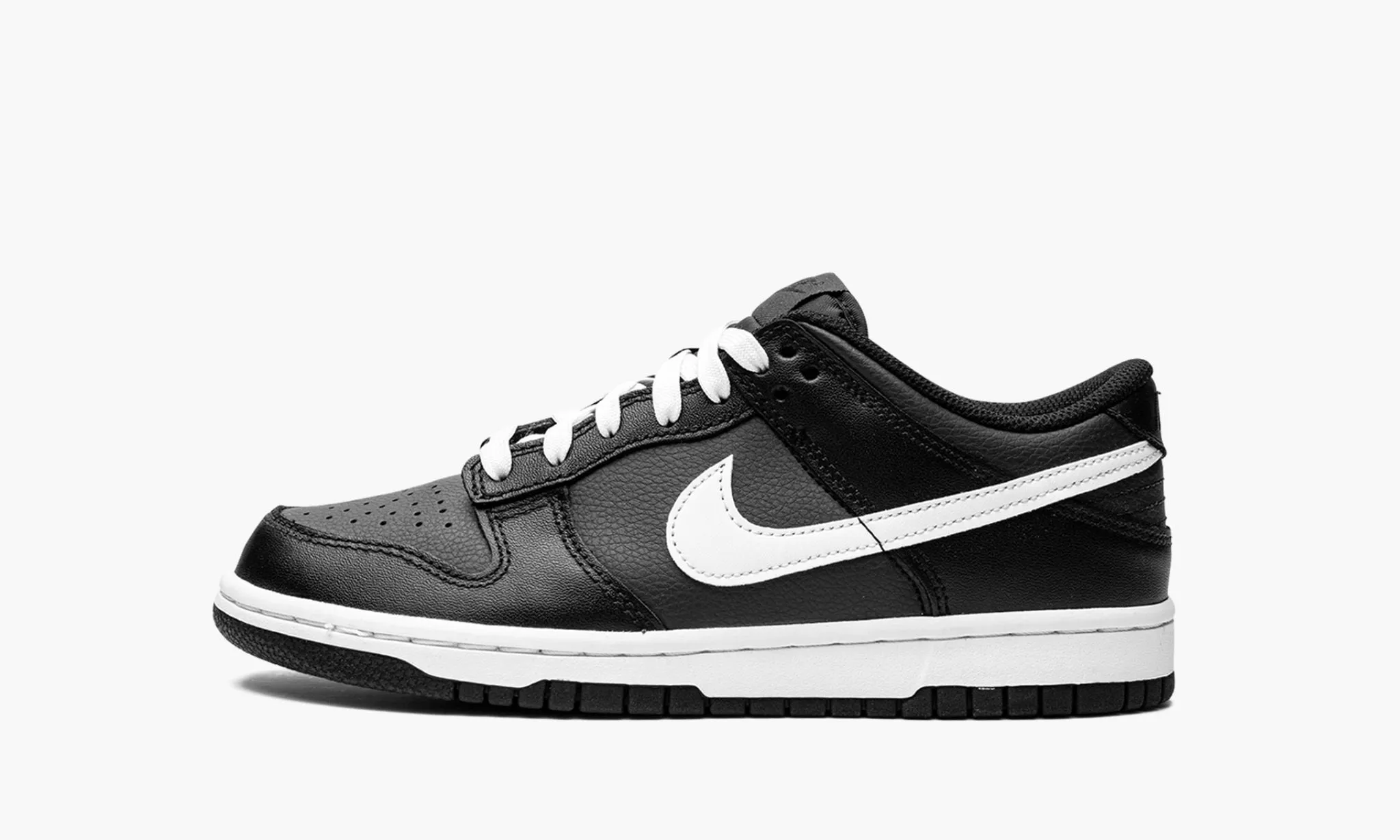 Flexible   outsole Flex Feel Nike Dunk Low Retro "Black Panda" Grade School