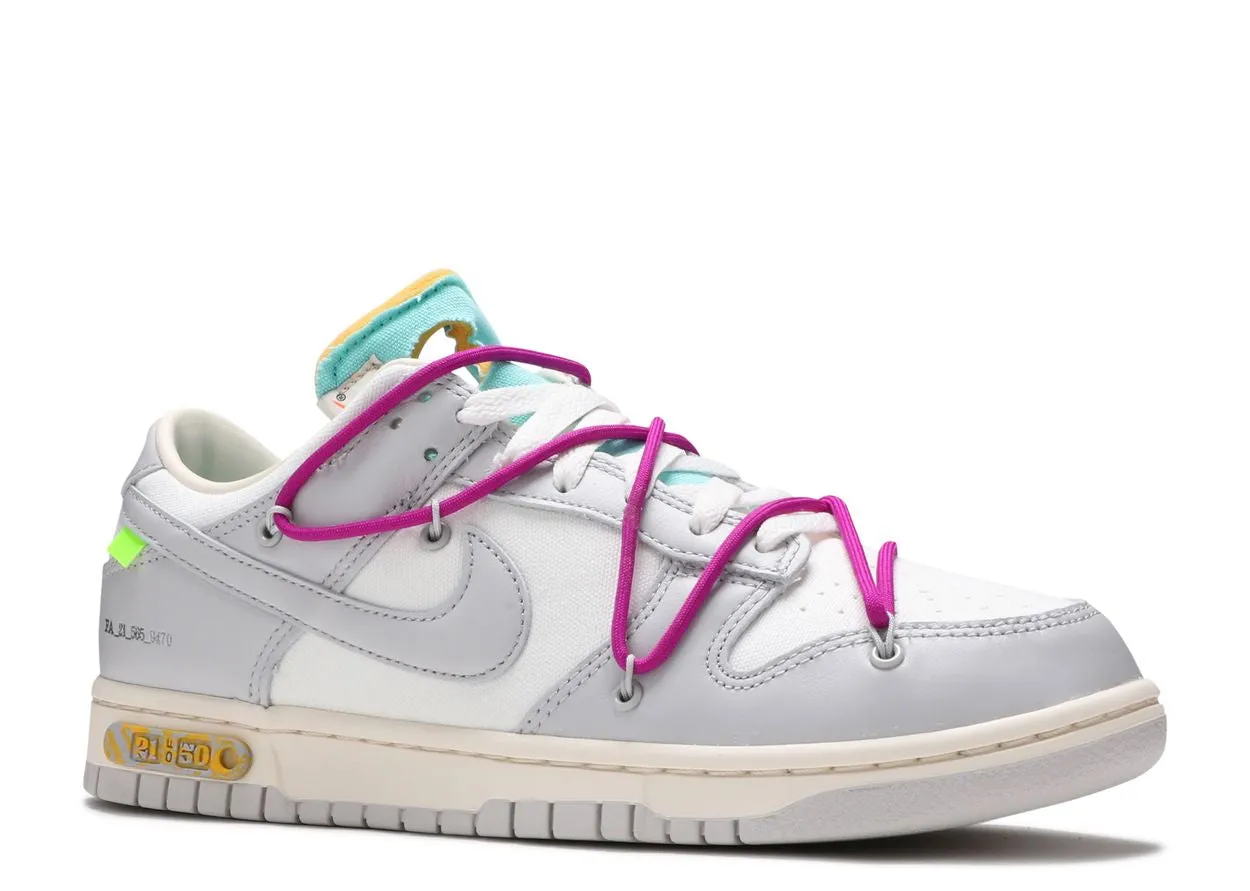 Lined Inside Nike Dunk Low Off-White Lot 21