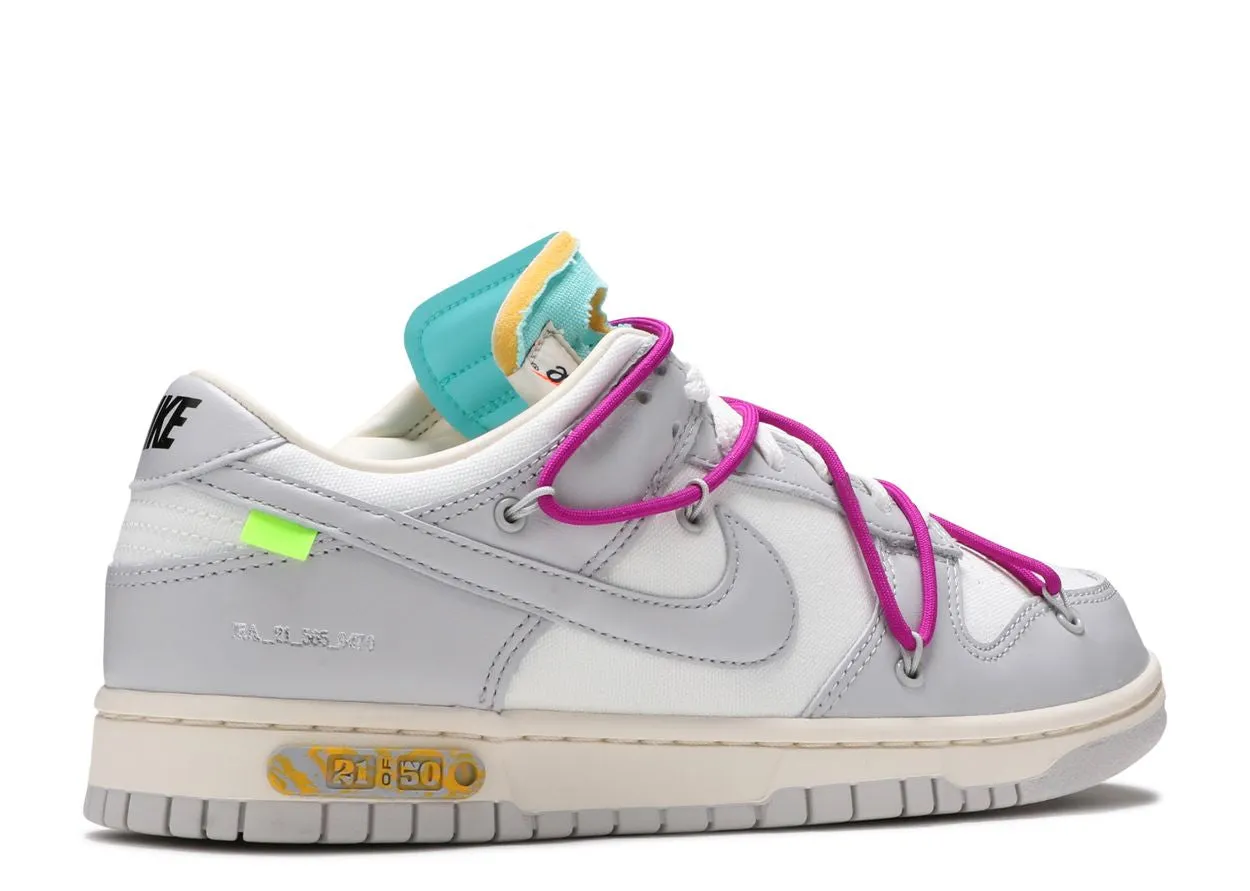 Nike Dunk Low Off-White Lot 21 Travel Fit