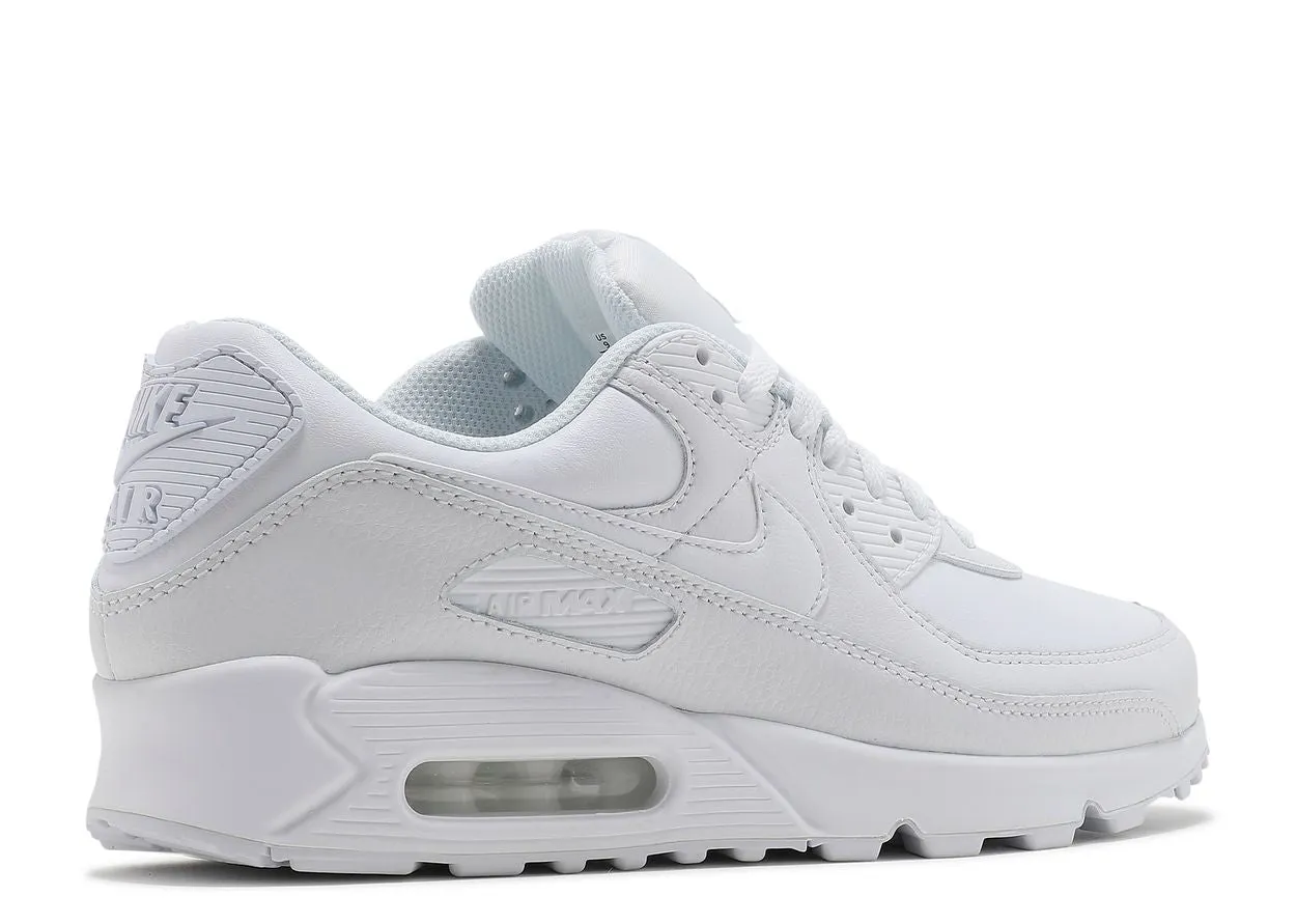 Olive Tone Nike Air Max 90 Leather Triple White
