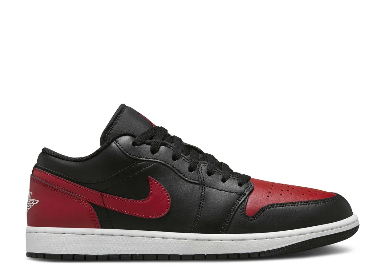 Clear Run athletic style Air Jordan 1 Low Bred Twist