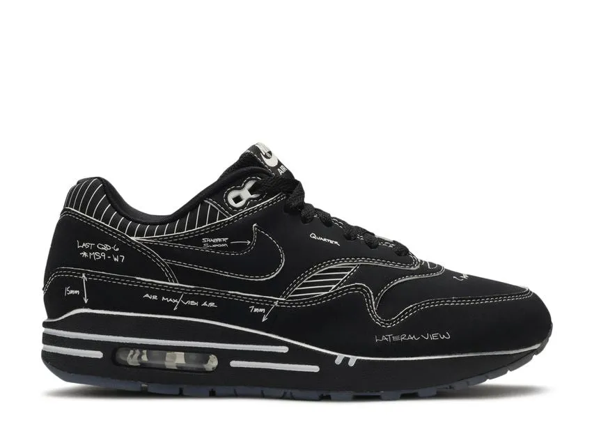 Chill Feet Daily Grind Nike Air Max 1 Tinker Sketch To Shelf Black