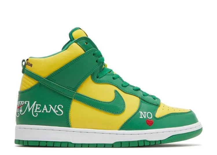 Nike SB Dunk High Supreme By Any Means Brazil Animal Touch Wearable Style