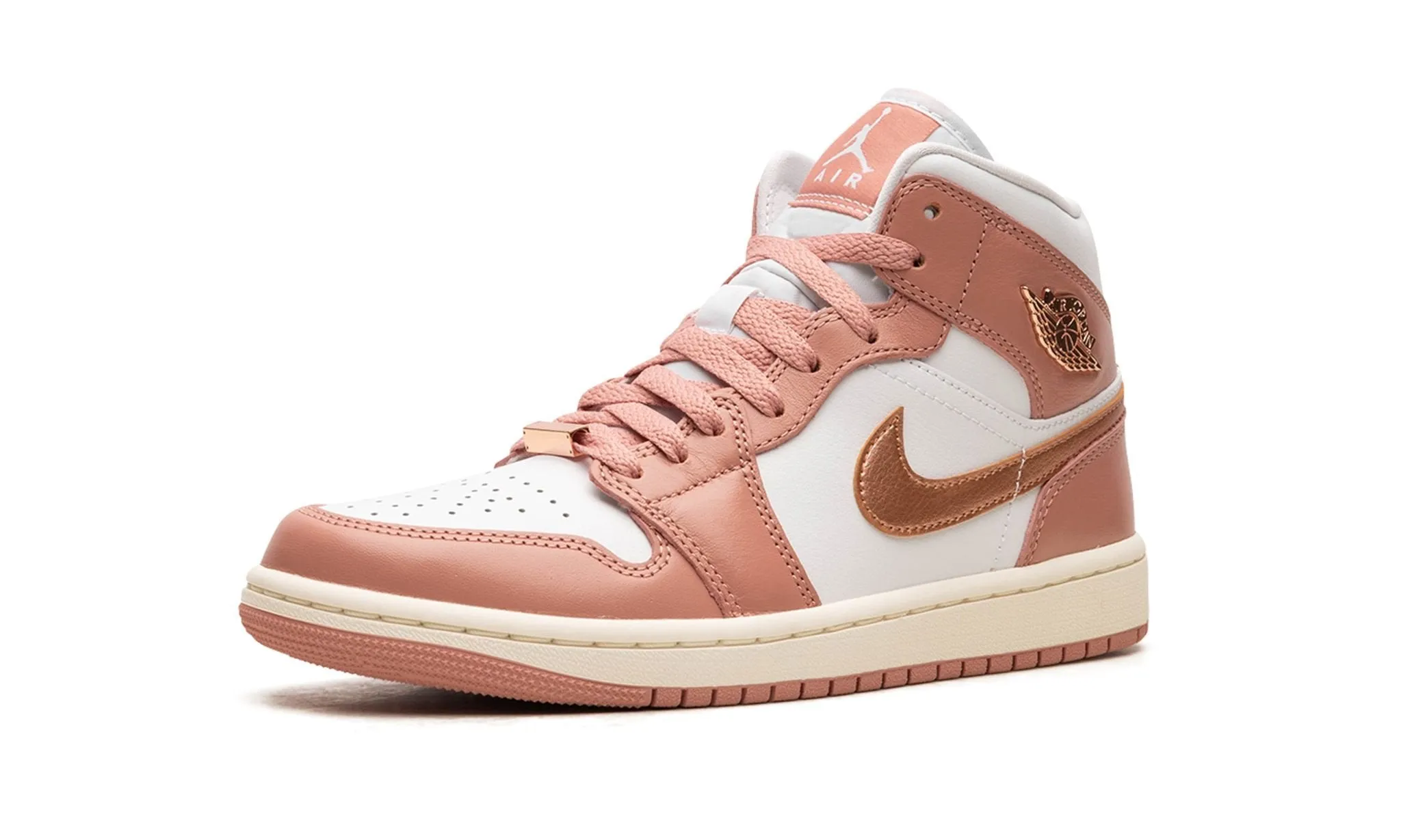Air Jordan 1 Mid Wmns Red Stardust Easy Layer