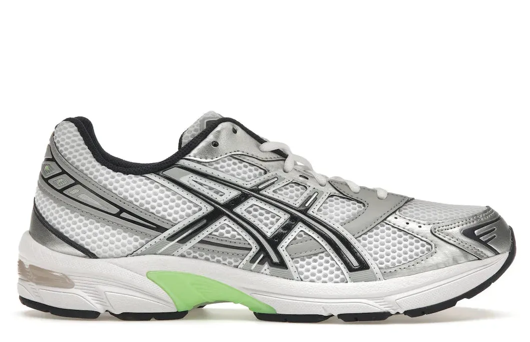 ASICS Gel-1130 White Mid Grey Lime Green Ventilated Tongue Design