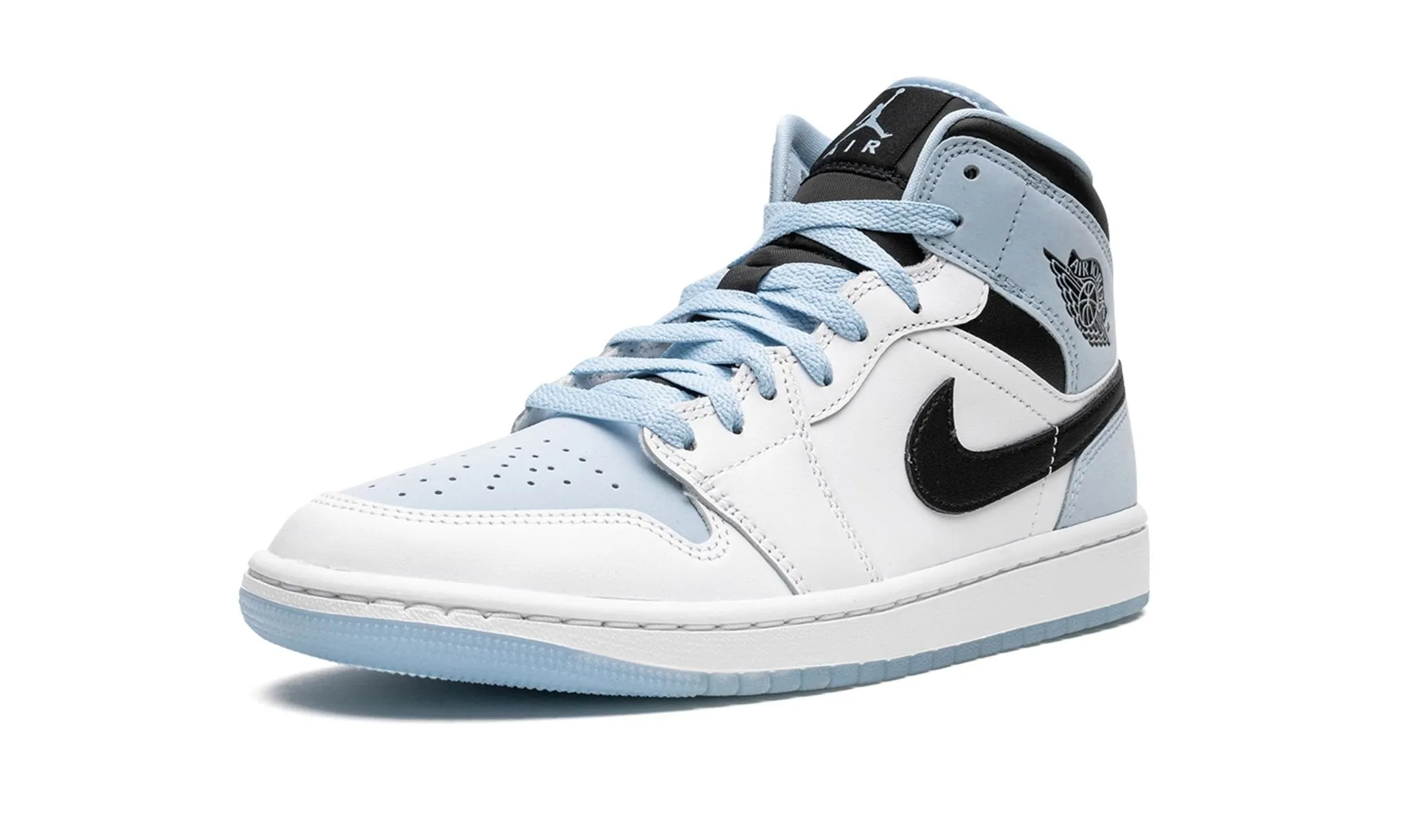 Air Jordan 1 Mid White Ice Blue Easy matching