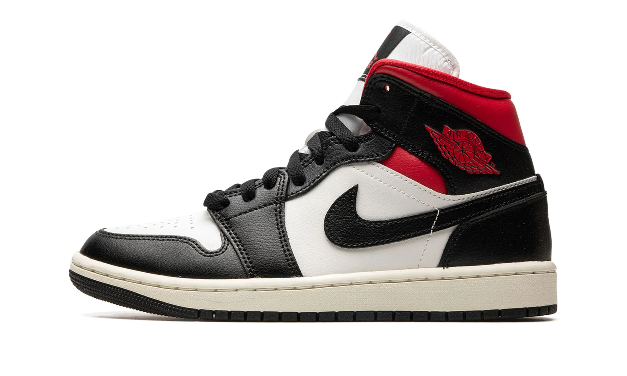 Lightweight Build Classic Air Jordan 1 Mid Black Gym Red