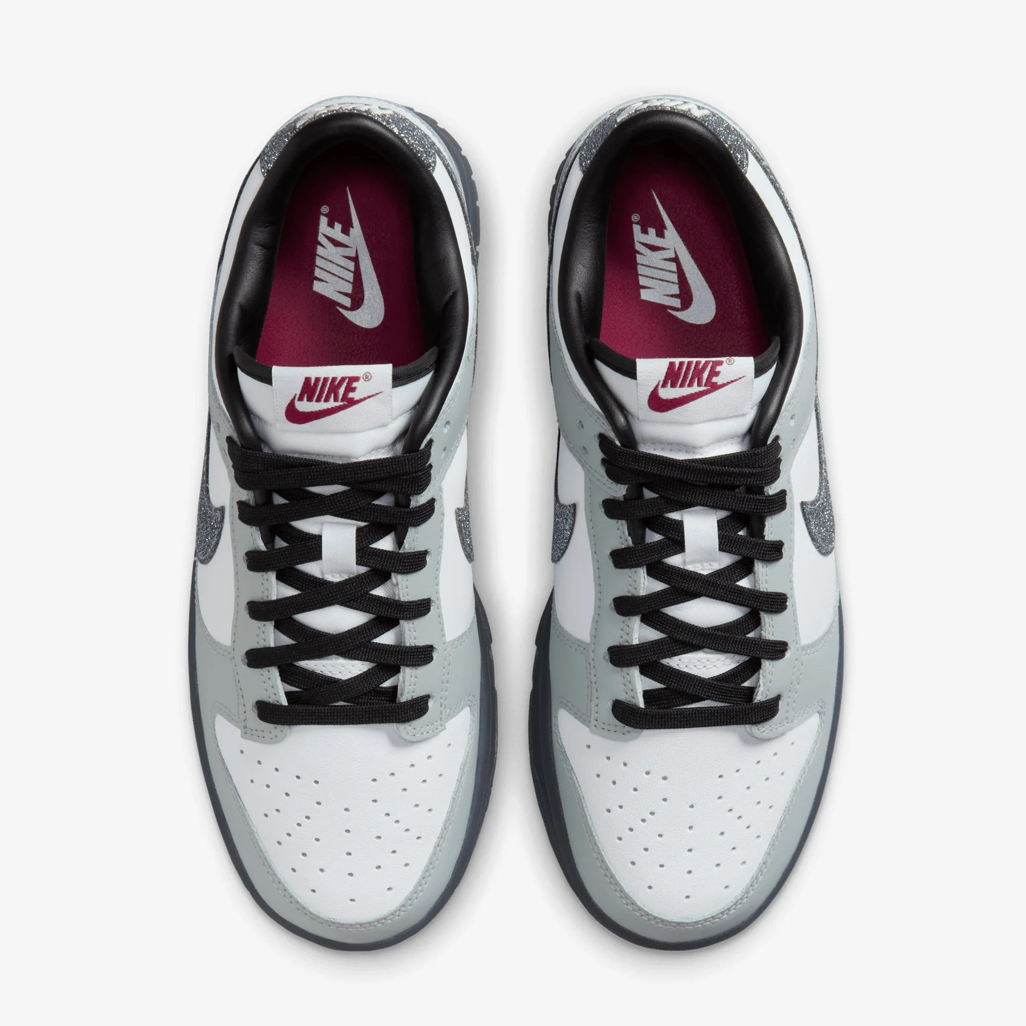 Spring Jump NIKE | DUNK LOW LX { WHITE/MULTI-COLOR-WHITE-LT SMOKE GREY