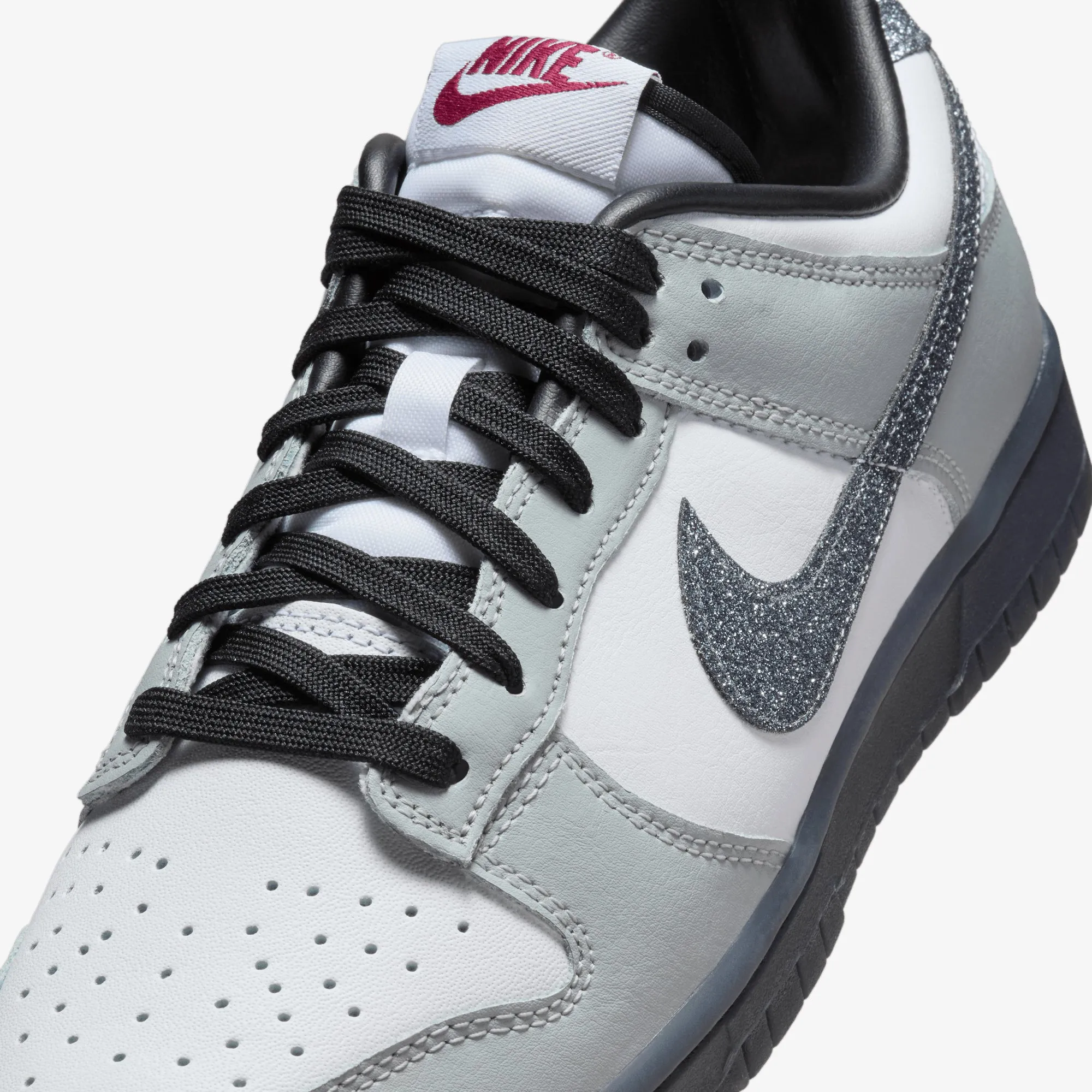 NIKE | DUNK LOW LX { WHITE/MULTI-COLOR-WHITE-LT SMOKE GREY Work Base Week Easy