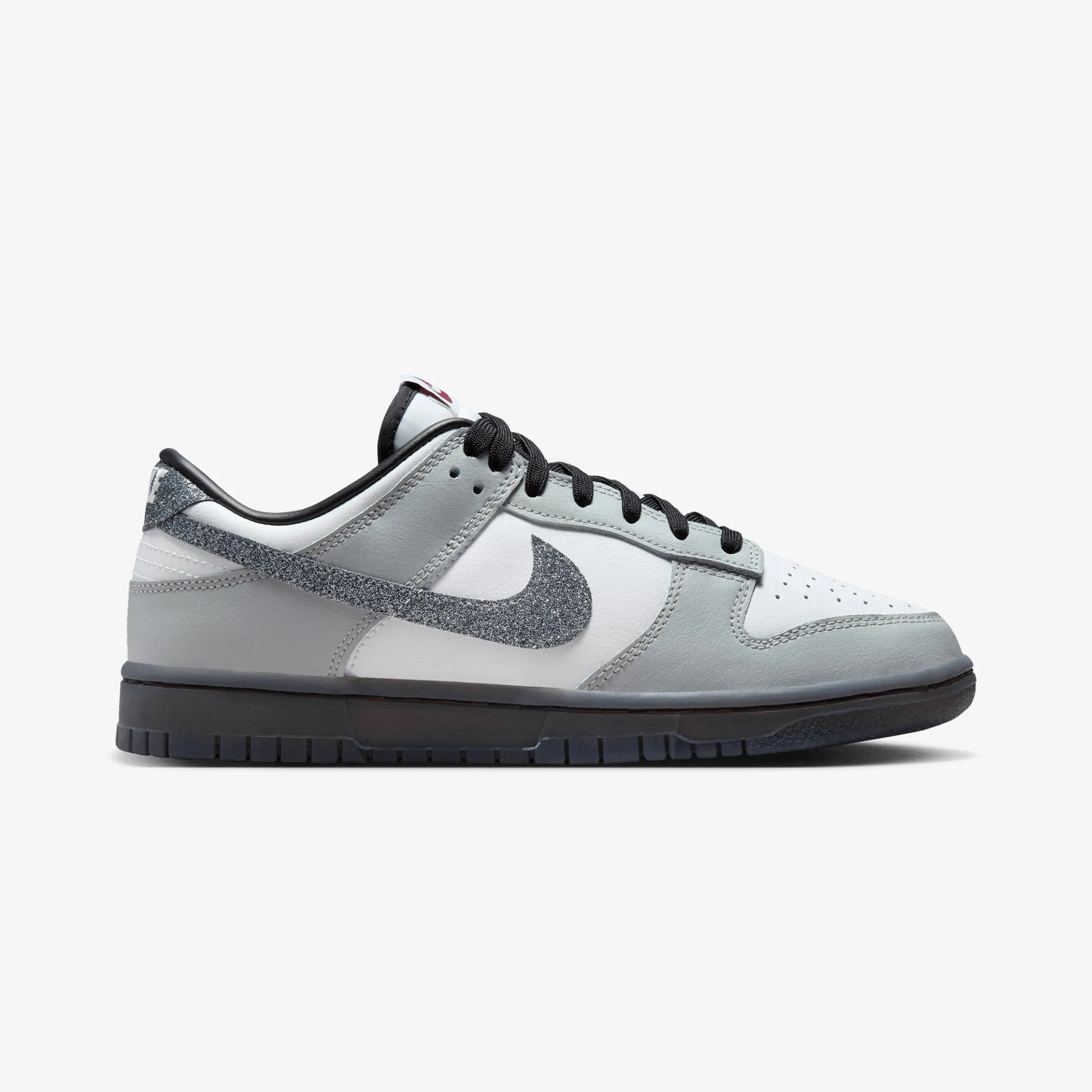 NIKE | DUNK LOW LX { WHITE/MULTI-COLOR-WHITE-LT SMOKE GREY Mom Safe Narrow Fit