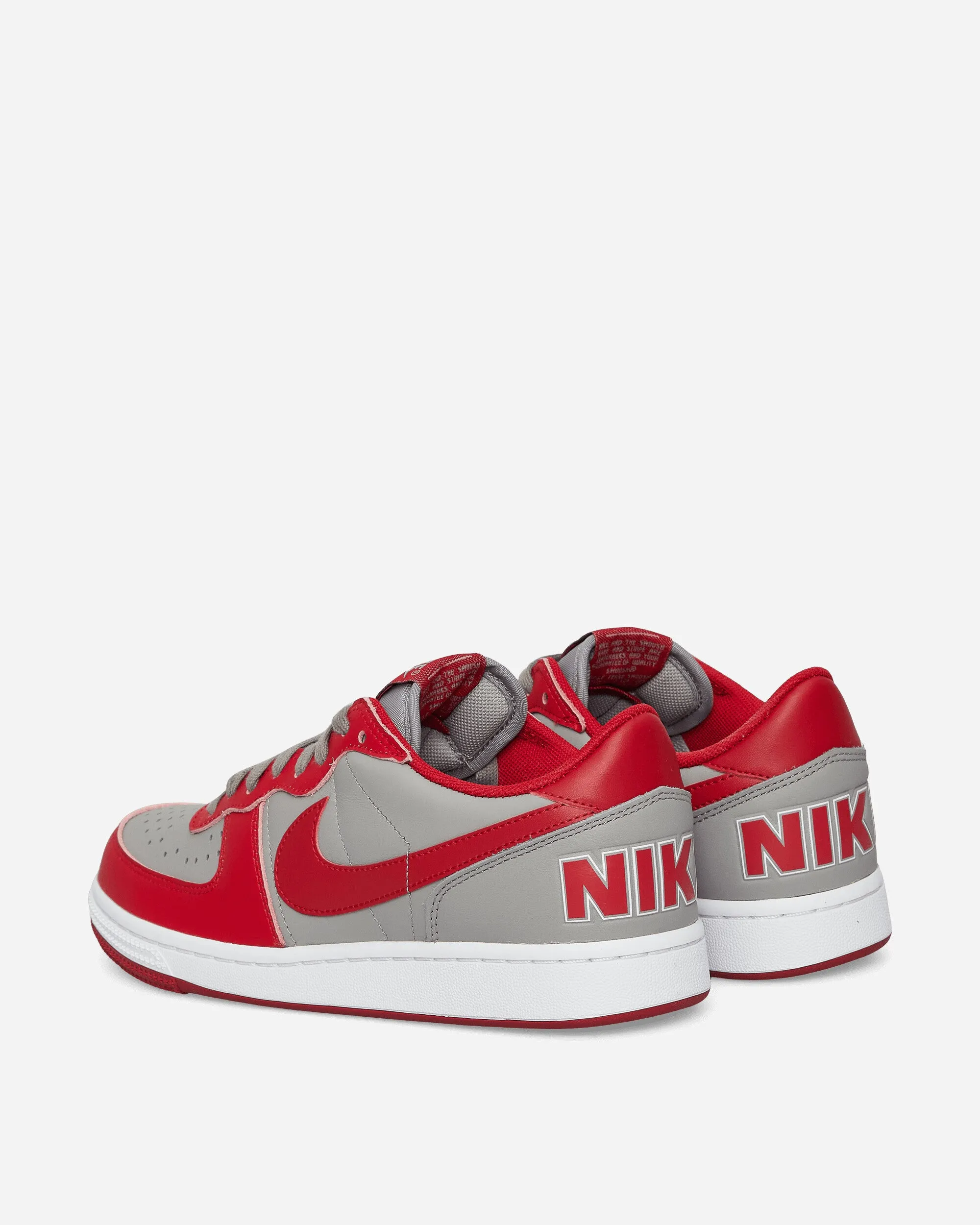 Dark Edge Comfort Terminator Low Sneakers Medium Grey / Varsity Red