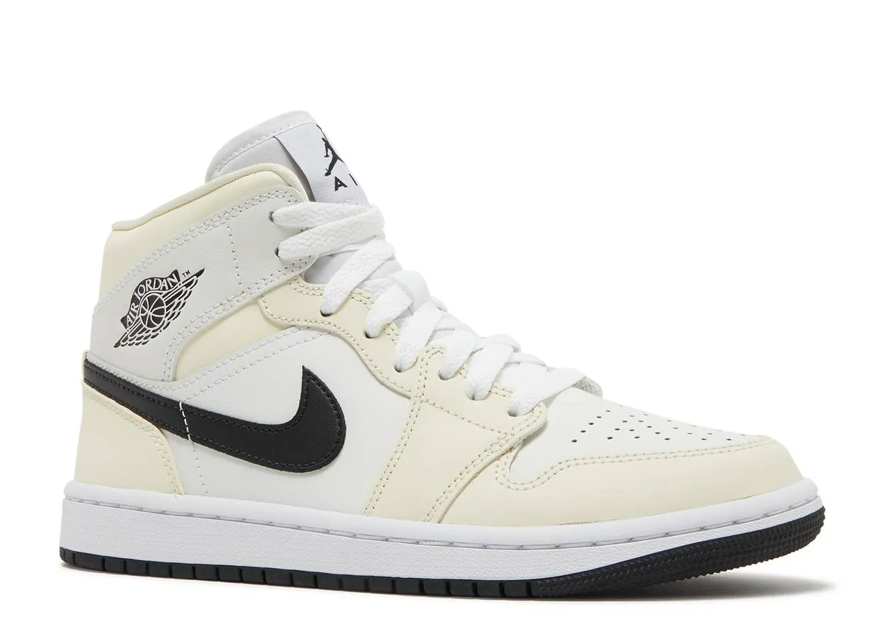 Air Jordan 1 Mid Coconut Milk Dynamic Style City Hike