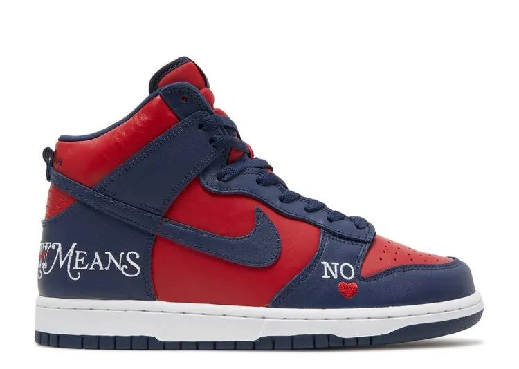 Blossom Step Active feel Nike SB Dunk High Supreme By Any Means Navy