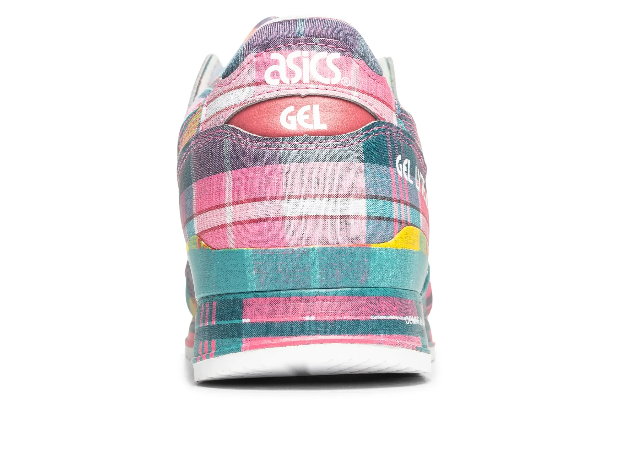 Comme des Gar?ons SHIRT x ASICS Gel Lyte III in Pink Plaid River Cross Comfort arch