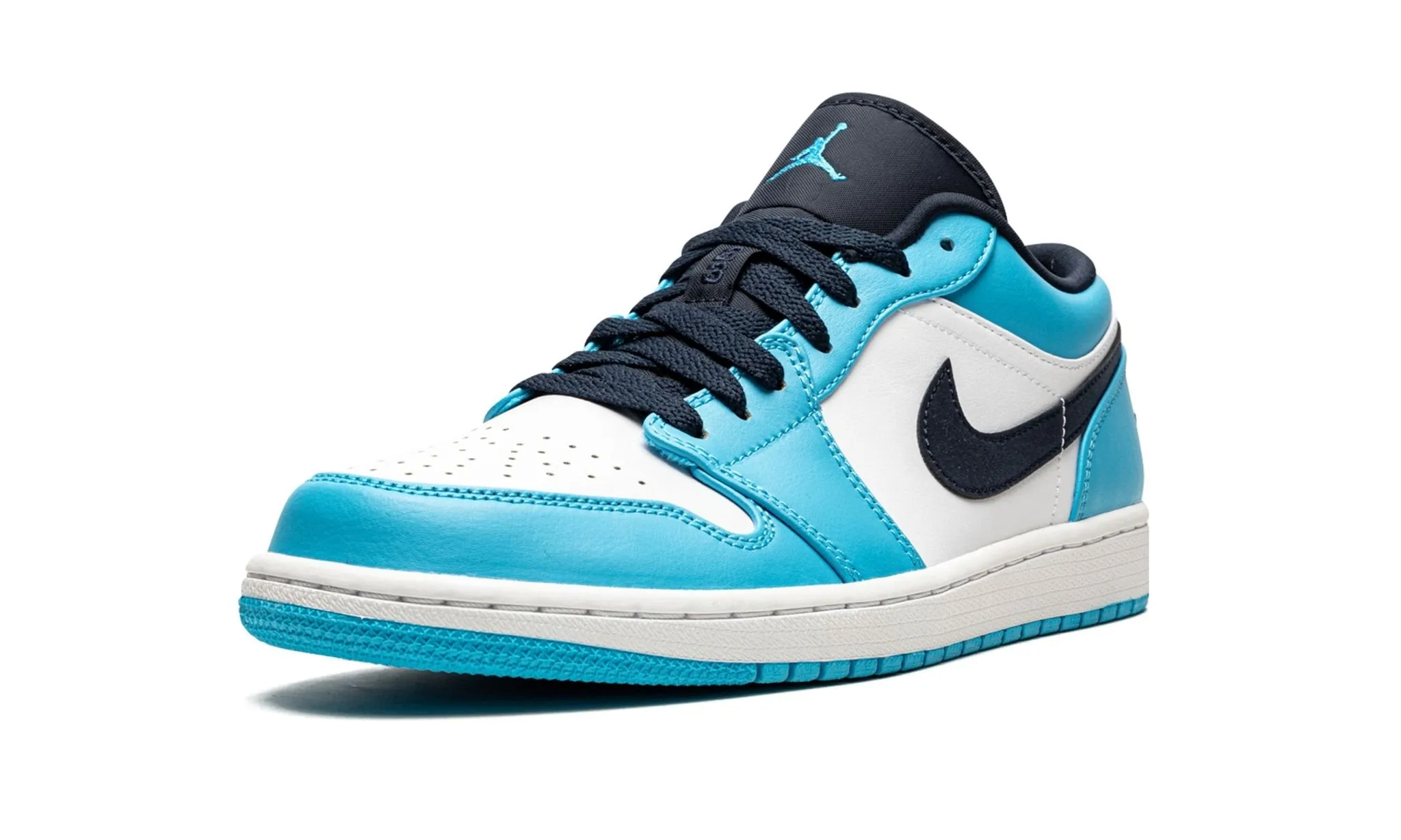 Air Jordan 1 Low Obsidian / Unc Work Ready shape fit