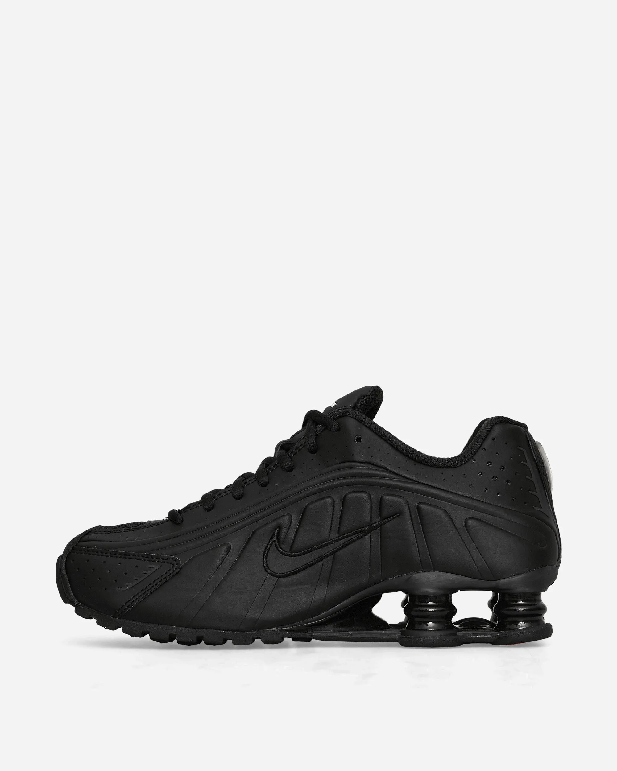Women's Shox R4 Sneakers Black Cushioned Insole Timeless Fit